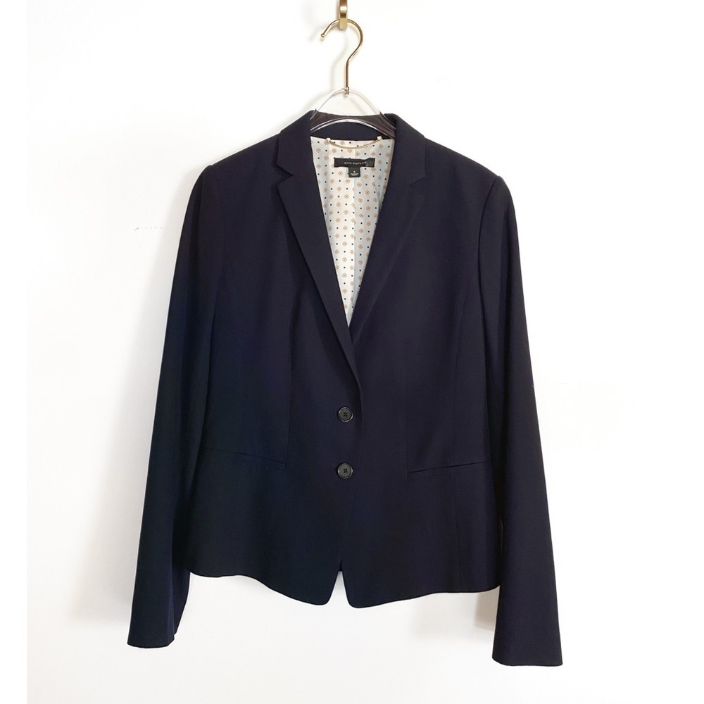 ANN TAYLOR Blazer Black Navy Womens size 4